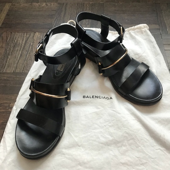Balenciaga Shoes - Balenciaga Pierce Double Strap Sandals